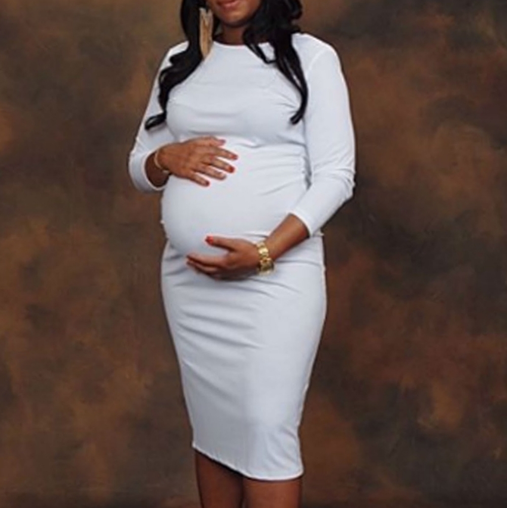White Maternity Dress
